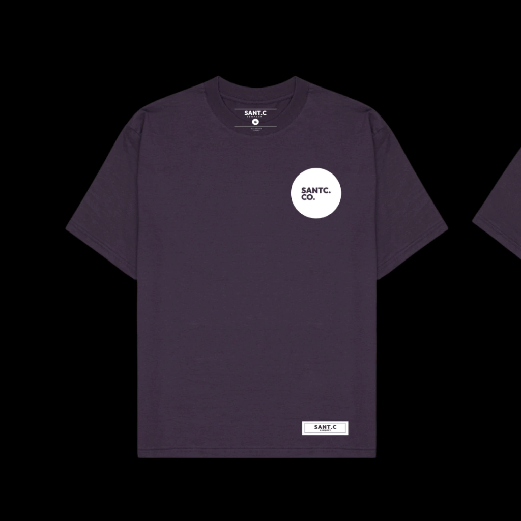 CAMISETA BASICA ROXA CIRCULAR