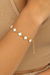 Pulseira Trevo Madrepérola Dourada