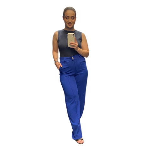 Calça Pantalona Crepe