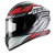 Casco MAC Speed CONTROL Gris Blanco Rojo Mate