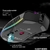Bm600 recarregável usb 2.4g sem fio luz rgb favo de mel jogo do rato computador
