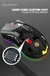 Bm600 recarregável usb 2.4g sem fio luz rgb favo de mel jogo do rato computador na internet