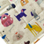 Tapete para comedouro - Cachorrinhos Coloridos - Cacau Pet Club
