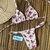 Biquini fita borboletas rosa - comprar online