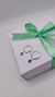 Argola zircônia azul - comprar online