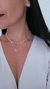 Conjunto coração rosa