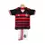 Kit Infantil Flamengo I 24/25 - Adidas - Vermelho e Preto