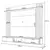 Painel para TV Home Suspenso Solus Cinamomo Off White HB Móveis na internet