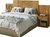 Cabeceira Para Cama Box Casal Queen 1,40m/1,60m Com Mesa De Cabeceira Freijó/Off White/Cinza Flex Araguaia Moval na internet