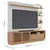 Estante Home Theater Campeche Freijó Off White Matte - Colibri - comprar online