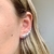 Brinco ear cuff corações