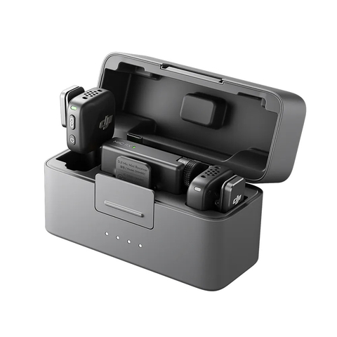Microfone de Lapela DJI Mic Mini Sem Fio 2 TX Microfone 1 RX Receptor 1 Case de carregamento DJI126