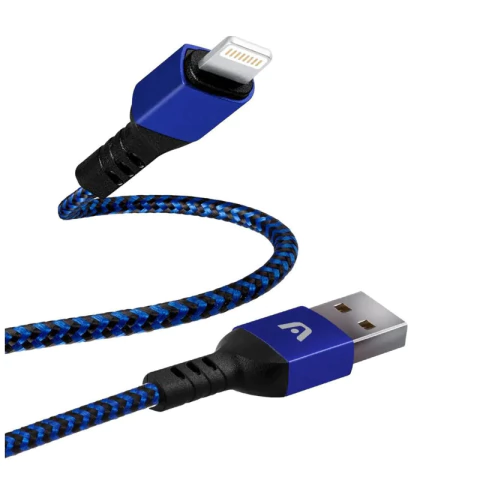 Cabo USB para Lightning 1.8M Dura Form Nylon Azul ARG-CB-0023BL Argom TEA1207