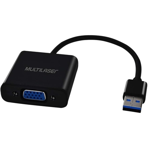 Cabo Conversor USB Macho para VGA Femea MULTILASER - #WI348