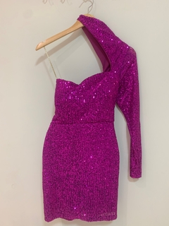 Vestido Rosa no Paete na internet