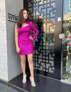 Vestido Rosa no Paete