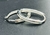 Brinco Argola Prata 925 Oval Lisa 20mm com detalhe em Zircone na internet