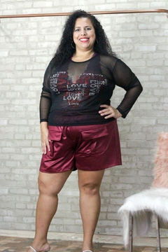 BLUSA TULE PRETA