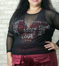 BLUSA TULE PRETA na internet