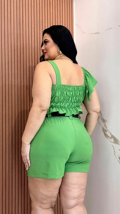 CONJUNTO VERDE COM CINTO - Camila S Plus Size