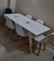 Juego Tulip 1.60 + 6 sillas tulip
