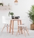 JUEGO COMEDOR EAMES REDONDO 1.20 BLANCO