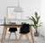 JUEGO COMEDOR TULIP 1.40 NEGRO