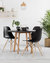 JUEGO EAMES REDONDO NEGRO 1.20