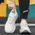 Men's Thick-soled Sports Shoes Casual Breathable Sneakers Lace-up Dad Shoes Boy on internet