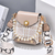 Image of Fashion Women'S Crossbody Bag Girl'S Cute Princess Wallet Classic Shoulder Bag Summer Pearl Chain Phone Bag