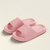 Solid Thick-soled Home Slippers Summer Non-slip Floor Bathroom Slipper For Women Men's House Shoes - online store