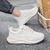 Men's Thick-soled Sports Shoes Casual Breathable Sneakers Lace-up Dad Shoes Boy - buy online