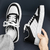 Casual Lace-up Sneakers Men Fashion Breathable Plaid Flats Shoes - sackshoppss
