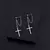 Punk Cross Stars Dangle Earrings for Men and Women Stainless Steel - sackshoppss