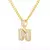 Wild Bling Initial Letters Stainless Steel Necklace and Pendant 26 A-Z.. - online store