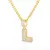 Image of Wild Bling Initial Letters Stainless Steel Necklace and Pendant 26 A-Z..