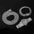 Miami Chain Necklace, Watch, and Bracelet Set for Men. - buy online
