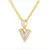 Wild Bling Initial Letters Stainless Steel Necklace and Pendant 26 A-Z.. - sackshoppss