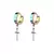 Punk Cross Stars Dangle Earrings for Men and Women Stainless Steel - buy online