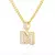Image of Wild Bling Initial Letters Stainless Steel Necklace and Pendant 26 A-Z..