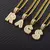 Image of Wild Bling Initial Letters Stainless Steel Necklace and Pendant 26 A-Z..
