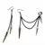 Punk Cross Stars Dangle Earrings for Men and Women Stainless Steel