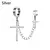 Punk Cross Stars Dangle Earrings for Men and Women Stainless Steel - online store