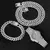 Miami Chain Necklace, Watch, and Bracelet Set for Men. - sackshoppss