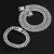 Miami Chain Necklace, Watch, and Bracelet Set for Men. - buy online