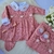 SAIDA DE MATERNIDADE FLORENÇA - vestido, calca e manta