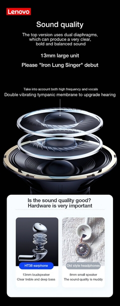 Imagem do Lenovo Original HT38 Bluetooth 5.0 TWS