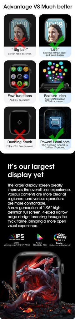 Imagem do Original W28 Max/Pro Smart Watch Series 8
