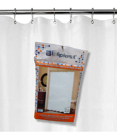 Protector Cortina De Baño Eliplast 70 Micrones Blanco Liso en internet