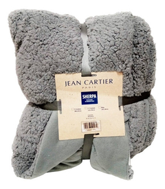 Frazada Sherpa 2 1/2 GRIS CEMENTO - comprar online